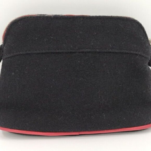 Hermes Bolide Pouch 20 Handbag Wool Black - Picture 2 of 8